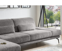 Ecksofa L MP-IN20126 Famosa greyB/H/T ca. 328/82-100/190  cm Fuß schwarz