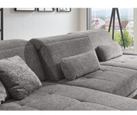 Ecksofa L MP-IN20126 Famosa greyB/H/T ca. 328/82-100/190  cm Fuß schwarz