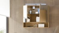 Bad Spiegelschrank YUKON Eiche furniert 80 x70 cm