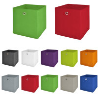 Faltbox FLORI 1 Korb Regal 4er Set Aufbewahrungsbox 32x32x32 cm