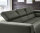 Ecksofa  MESSAGE Feincord forest mit Kopfteilverstellung