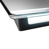 Kaminhaube 80 cm Amica KHF 695 801 S X-type Schwarzer Glasschirm GestureControl
