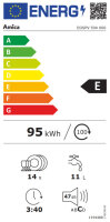 AMICA Einbau-Geschirrspüler EGSPV 594 000 14 Maßgedecke