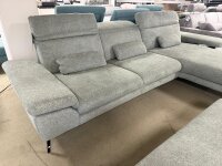 Ecksofa inkl. Hocker MP-IN22025 zinc ca. 346x178-203 cm