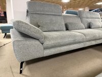 Ecksofa MP-IN22025 inkl. Hocker Cyber zinc 346x178-203 cm