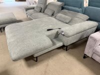Ecksofa MP-IN22025 inkl. Hocker Cyber zinc 346x178-203 cm