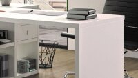 Schreibtisch TORO 1 System weiß Hochglanz lackiert