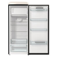 Gorenje OBRB 615 DBK Retro-Kühlschrank Schwarz IonAir DynamiCooling