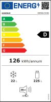 Gorenje OBRB 615 DBK Retro-Kühlschrank Schwarz IonAir DynamiCooling