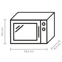 Bauknecht MW 253 SM Mikrowelle 25L, 900W  AutoCook