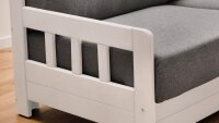 Schlafsofa KAMPUS 2-Sitzer dunkelgrau Liegefunktion 154 cm