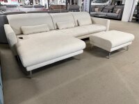 Ecksofa inkl. Hocker ZE-EM22128 natur ca. 190x300 cm