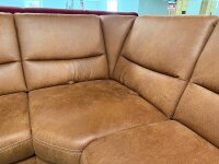 Ecksofa Queenline T+ Saddle siena ca. 260x240 cm