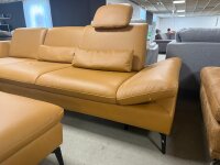 Ecksofa inkl. Hocker PN-IN23099 Leder kurkuma ca. 198x315 cm