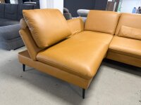 Ecksofa inkl. Hocker PN-IN23099 Leder kurkuma ca. 198x315 cm