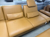 Ecksofa inkl. Hocker PN-IN23099 Leder kurkuma ca. 198x315 cm