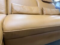 Ecksofa inkl. Hocker PN-IN23099 Leder kurkuma ca. 198x315 cm