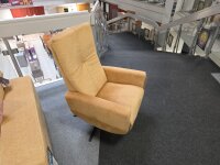 Sessel RS18073 Stoff Microfaser Gold Relaxfunktion