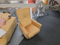 Sessel RS18073 Stoff Microfaser Gold Relaxfunktion