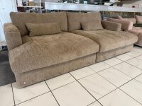 Megasofa XXL Lissone Stoff braun ca. 270x140 cm