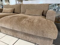 Megasofa XXL Lissone Stoff braun ca. 270x140 cm