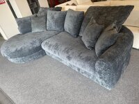 Ecksofa Pandino blau ca.184x309 cm