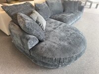 Ecksofa Pandino blau ca.184x309 cm