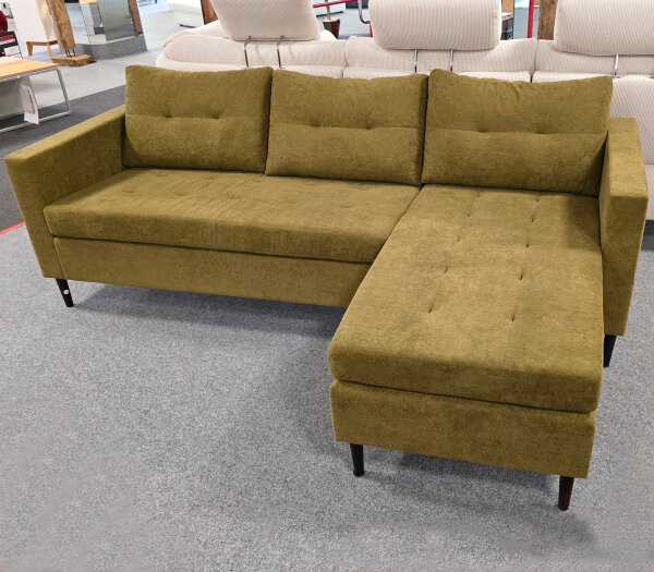 Ecksofa Benello grün ca. 218x150 cm links/rechts wählbar