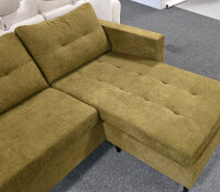 Ecksofa Benello grün ca. 218x150 cm links/rechts wählbar
