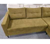 Ecksofa Benello grün ca. 218x150 cm links/rechts wählbar