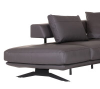 Ecksofa Galliano Echt Leder braun