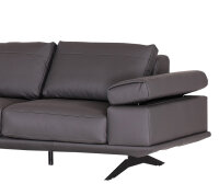 Ecksofa Galliano Echt Leder braun
