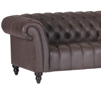 Ecksofa Chesterford Echt Leder braun 266x192