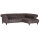 Ecksofa Chesterford Echt Leder braun 266x192