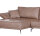 Ecksofa Brisbane Echtleder braun Schenkellänge: 165 x 322