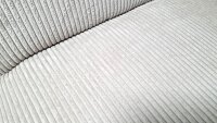 Sessel Cremona Drehsessel Stoff Cord silber Loungesessel 360°
