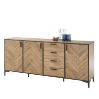 Sideboard VOLEO MADRID Bartex Eiche 3-türig 4...