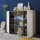 Highboard BZ5095 weiß und Eiche Dekor