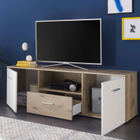 Lowboard BZ5095 Viking Eiche weiß TV-Board