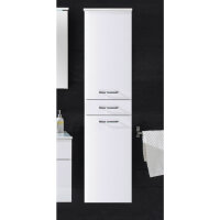 Badschrank Splash Hochschrank weiß Hochglanz