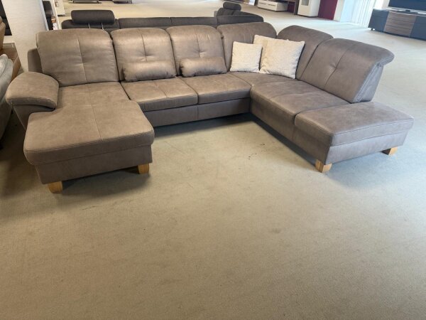 Wohnlandschaft PP-LA23185 Taurus platin ca. 170x340x220 cm