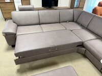 Ecksofa inkl. Hocker ZE-EM22137 lava ca. 280x245 cm