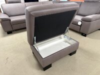 Ecksofa inkl. Hocker ZE-EM22137 lava ca. 280x245 cm