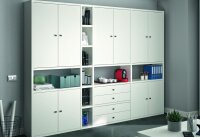 Büroschrank TORO 30 grau matt lackiert