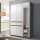 Kleiderschrank Tübingen Front alpinweiß Korpus graumetallic 136 cm