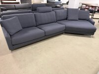 Rolf Benz Ecksofa Ego Sofa Winkelabschluß Stoff petrol-braun 26.301 rechts
