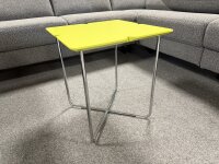 Freistil Rolf Benz Couchtisch 195 grauolive Chrom 42x42