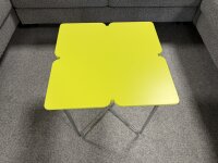 Freistil Rolf Benz Couchtisch 195 grauolive Chrom 42x42