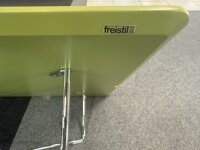 Freistil Rolf Benz Couchtisch 195 grauolive 79x79 Chrom