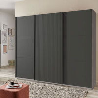 Schwebetürenschrank Andorra Graphit 300cm